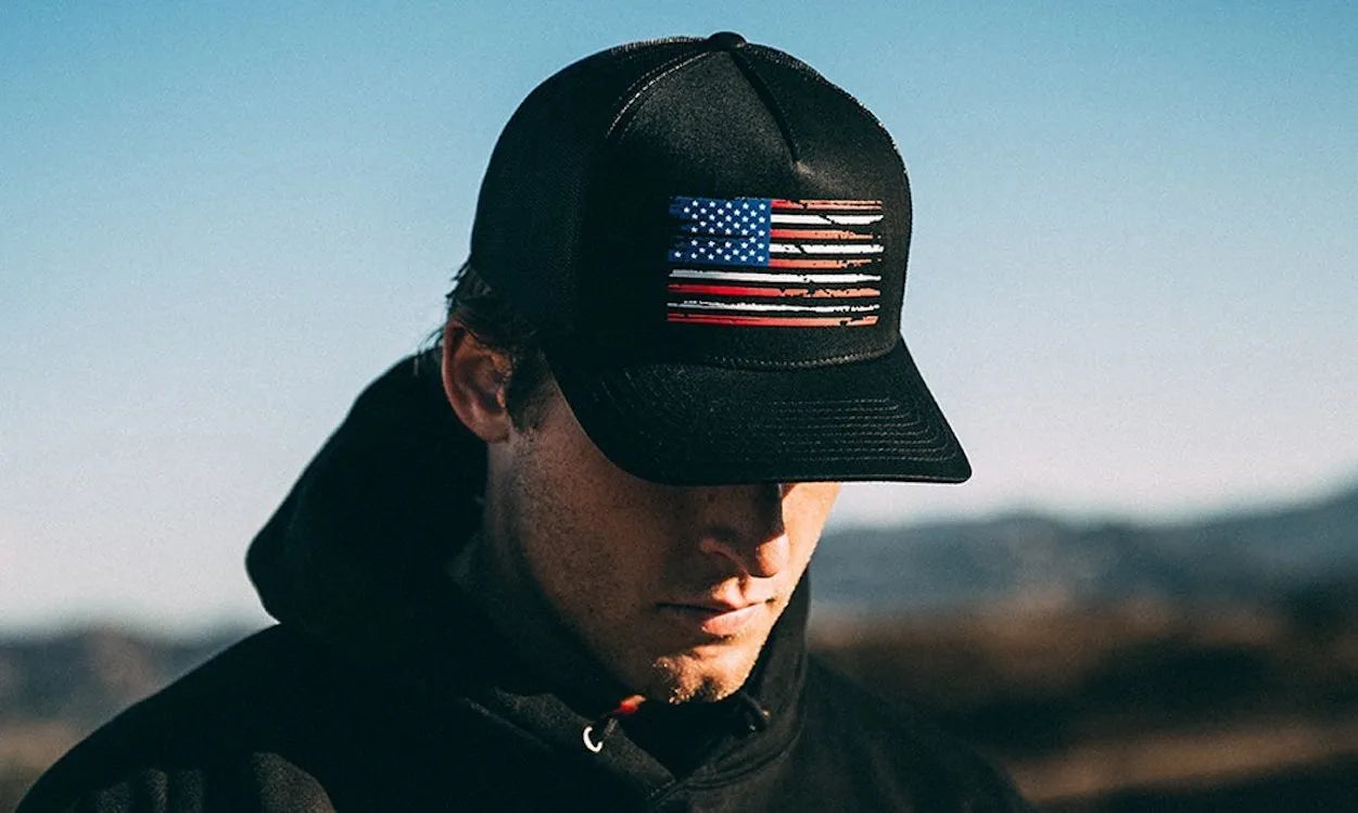 Flag baseball cap sales
