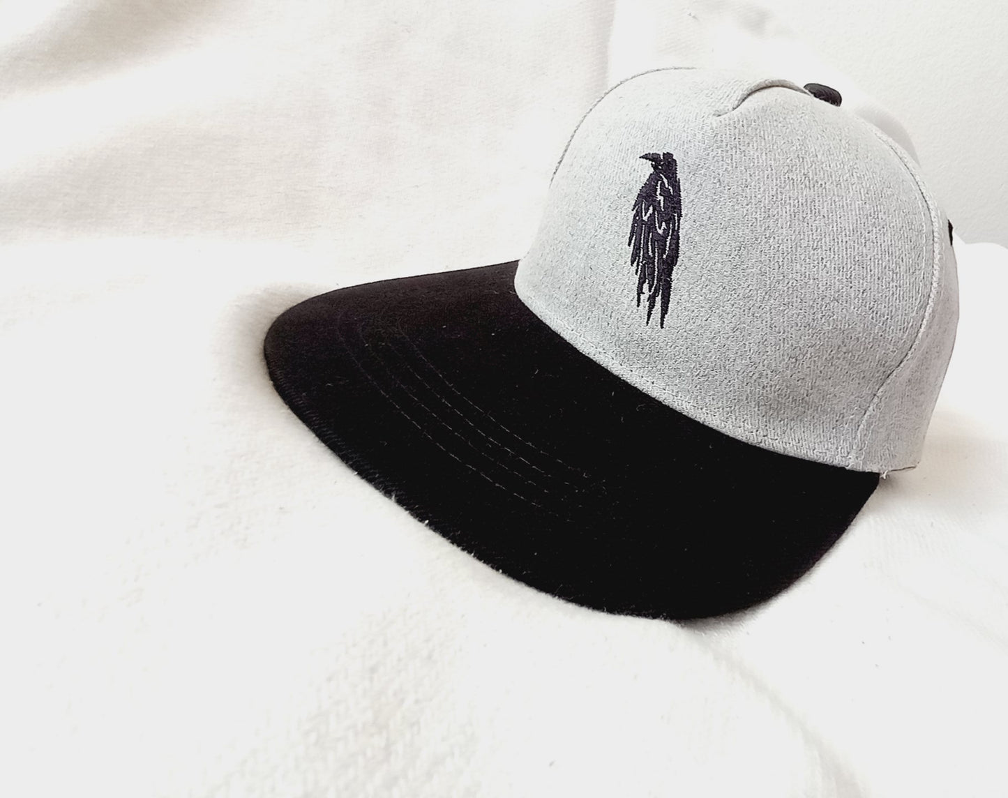 1 of 1 Corvus Embroidered Crow Snapback Cap
