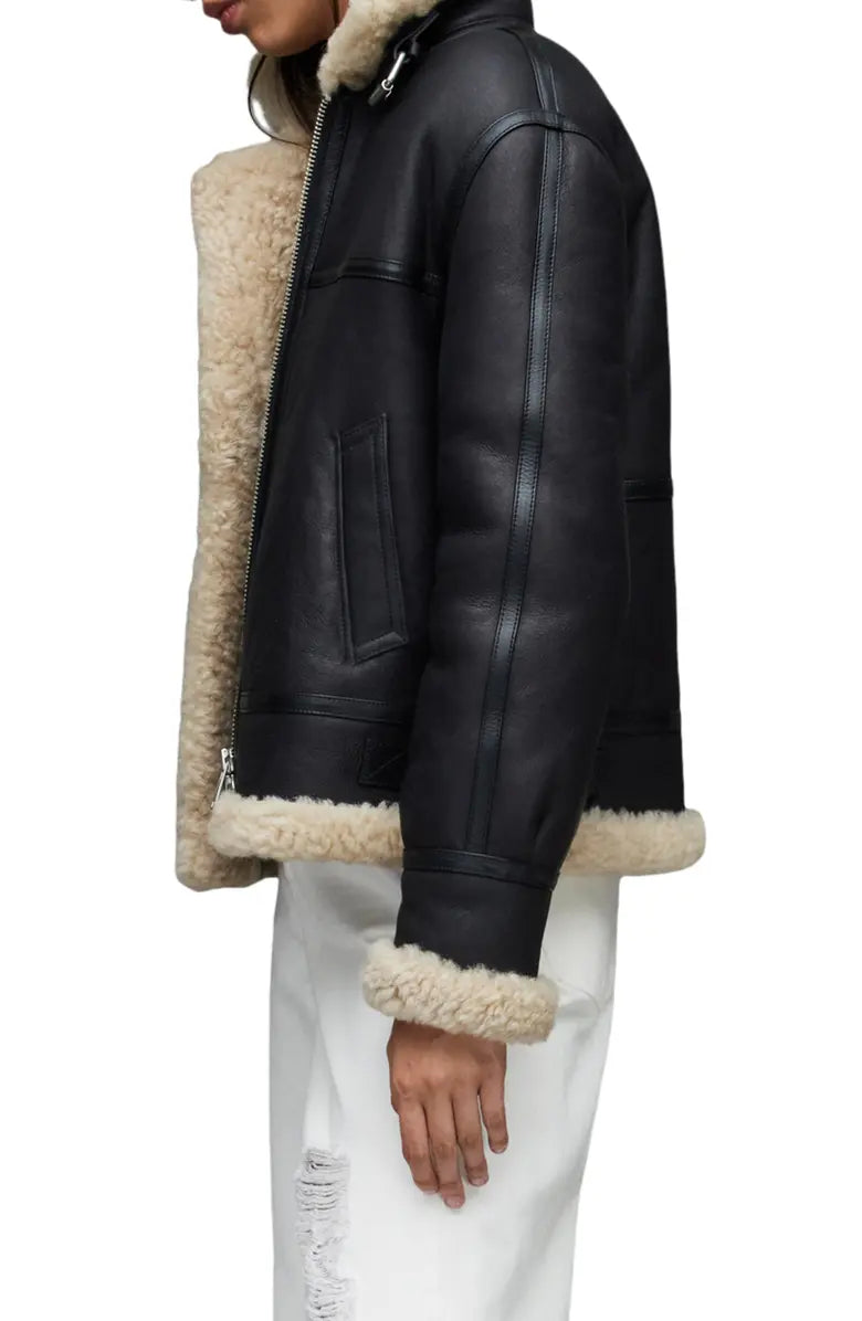 B-3 Aviator RAF Shearling Leather Jacket