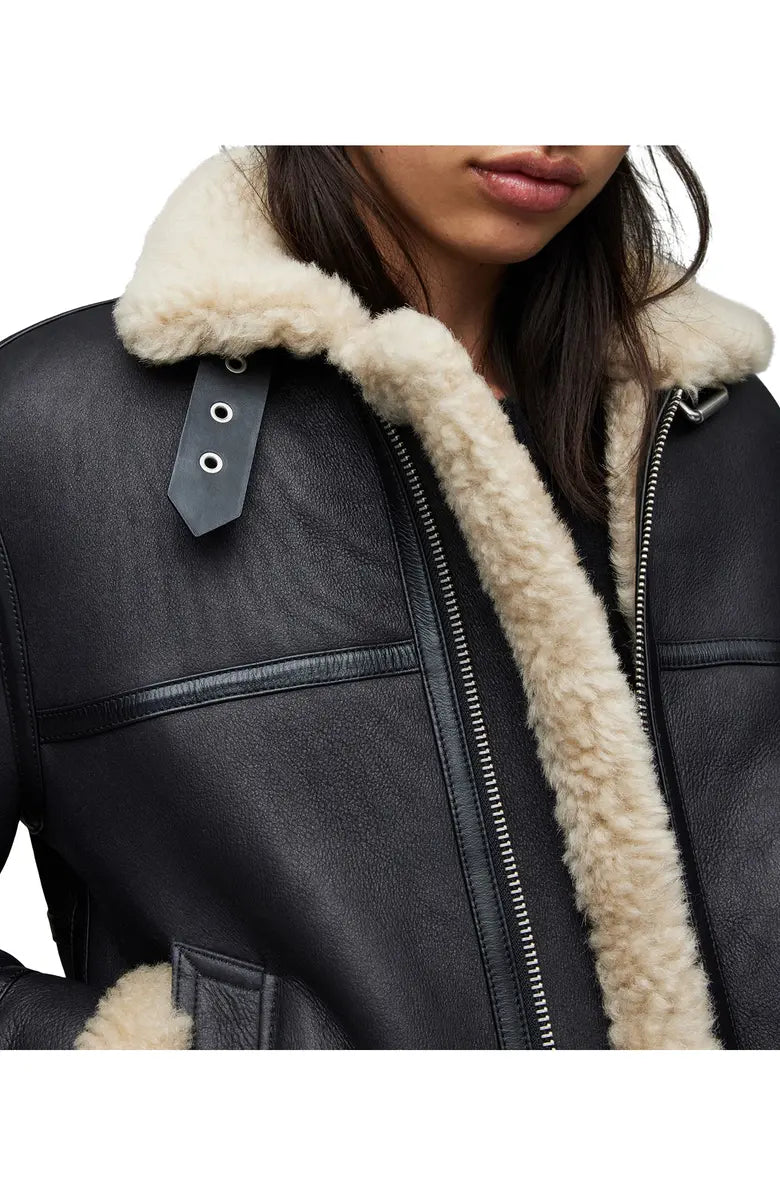 B-3 Aviator RAF Shearling Leather Jacket