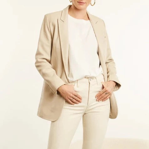 Off-White Lambskin Leather Blazer Women