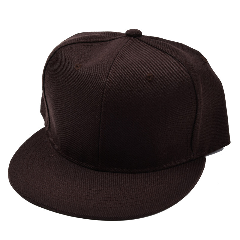 Monotone Flat Bill Snapback Adjustable Cotton Twill Caps