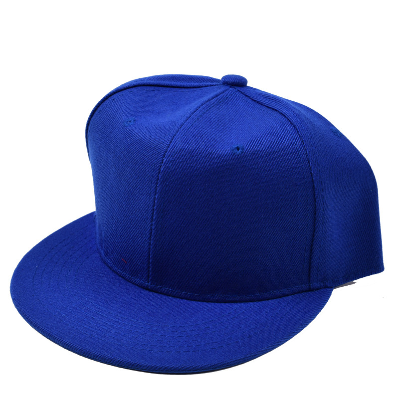 Monotone Flat Bill Snapback Adjustable Cotton Twill Caps
