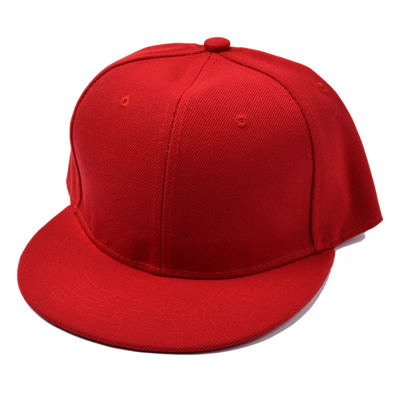 Monotone Flat Bill Snapback Adjustable Cotton Twill Caps
