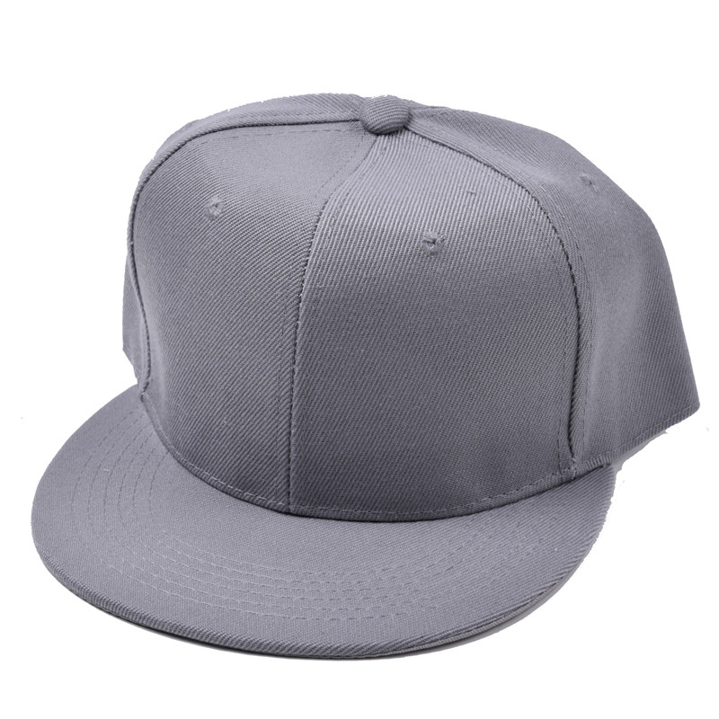 Monotone Flat Bill Snapback Adjustable Cotton Twill Caps