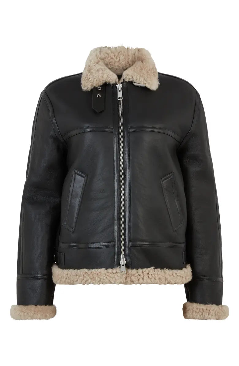 B-3 Aviator RAF Shearling Leather Jacket