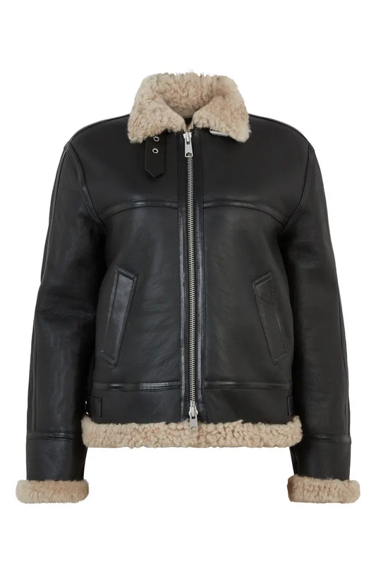 B-3 Aviator RAF Shearling Leather Jacket