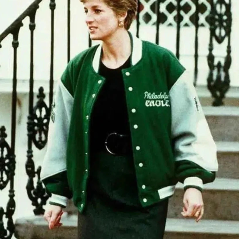 Philadelphia Eagles Kelly Green Princess Diana Eagles Jacket