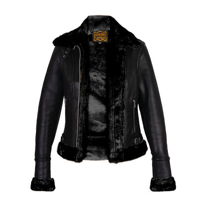 Women's Black B3 Shearling Bomber Jacket