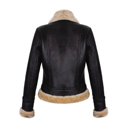 Women's Black B3 Shearling Bomber Jacket