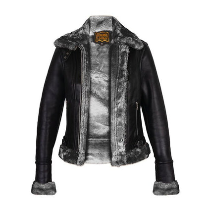 Women's Black B3 Shearling Bomber Jacket