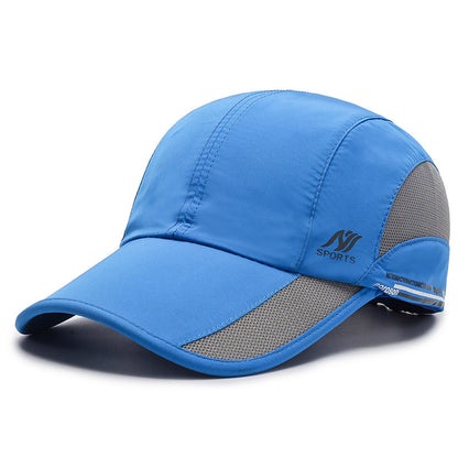 Men's Flip Up Brim Mesh Hat Nylon Golf Cap