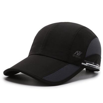 Men's Flip Up Brim Mesh Hat Nylon Golf Cap