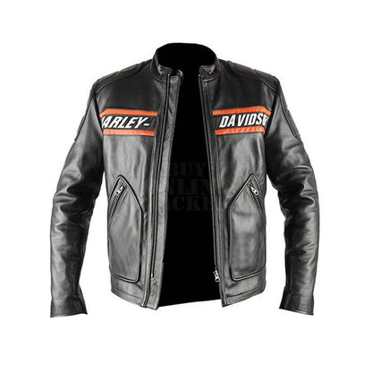 Men's Harley-Davidson Motorcycle Biker Slim Fit Leather Jacket