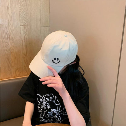 Smiley Face Embroidered Summer Unisex Hat Baseball Cap