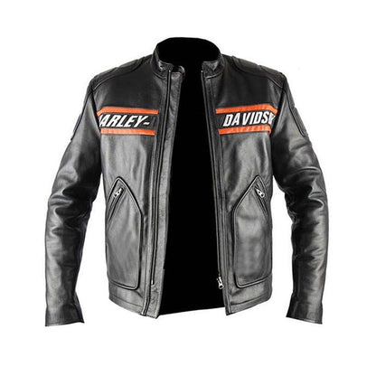 Men's Harley-Davidson Motorcycle Biker Slim Fit Leather Jacket